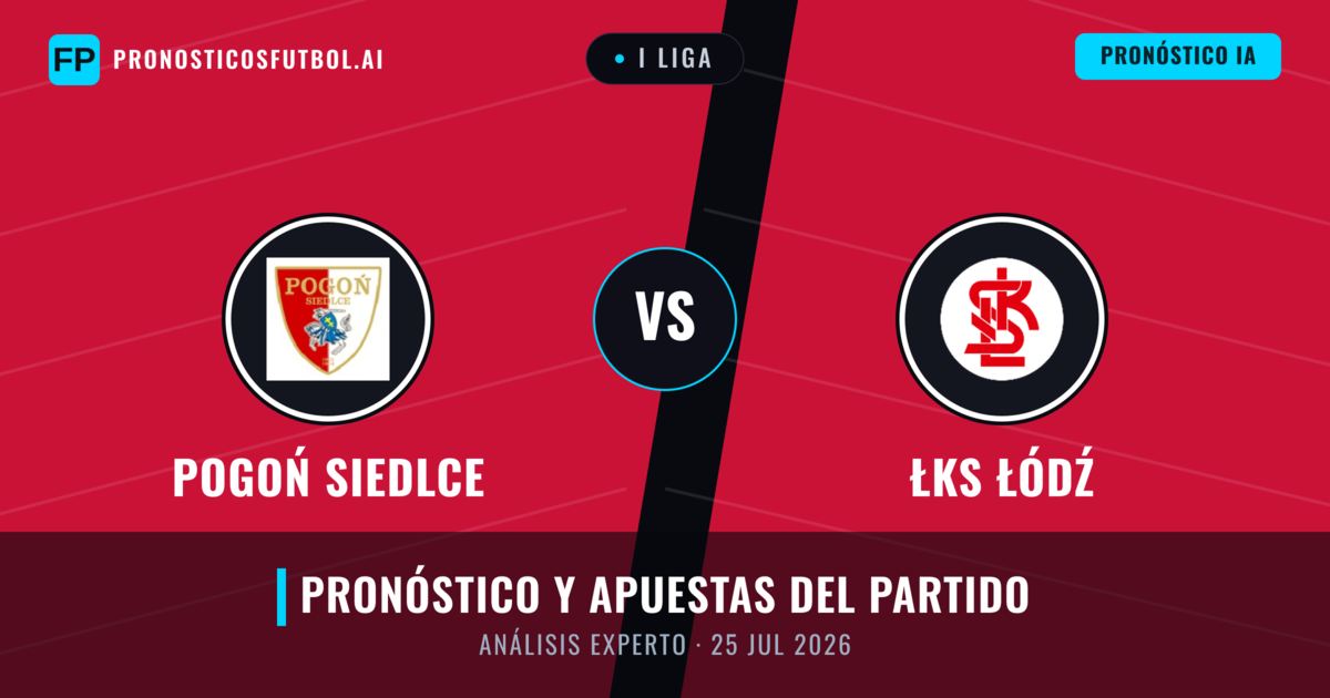 Pogoń Siedlce vs ŁKS Łódź — pronóstico y previa del partido