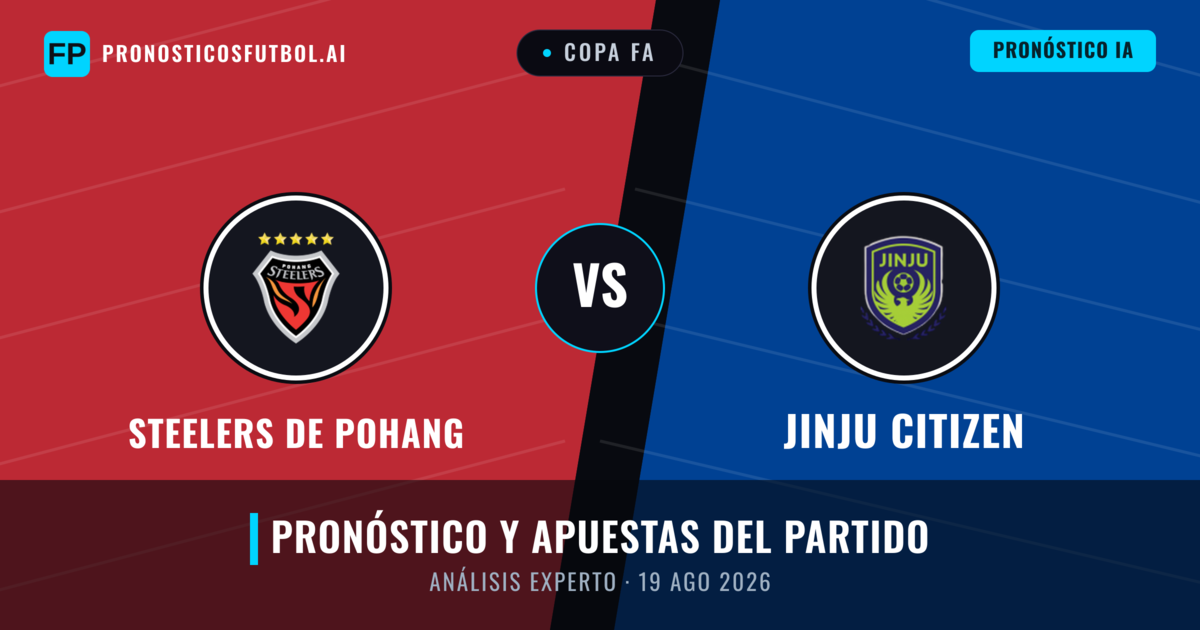 Steelers de Pohang vs Jinju Citizen — pronóstico y previa del partido