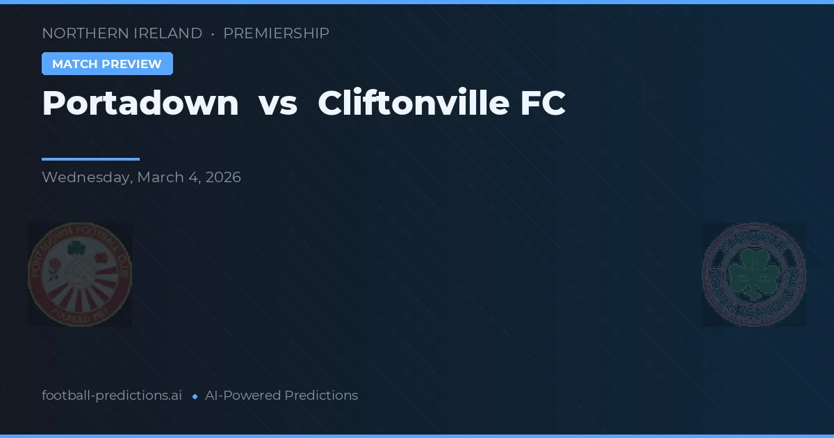 Portadown vs Cliftonville FC — pronóstico y previa del partido