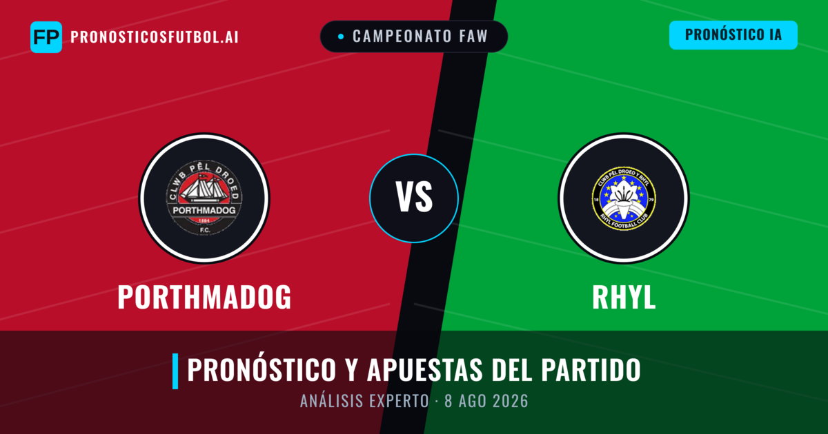 Porthmadog vs Rhyl — pronóstico y previa del partido