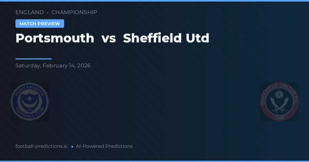Portsmouth vs Sheffield United — pronóstico y previa del partido