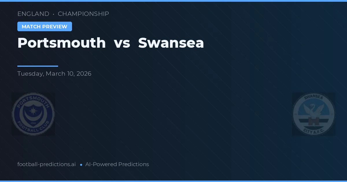 Portsmouth vs Swansea — pronóstico y previa del partido