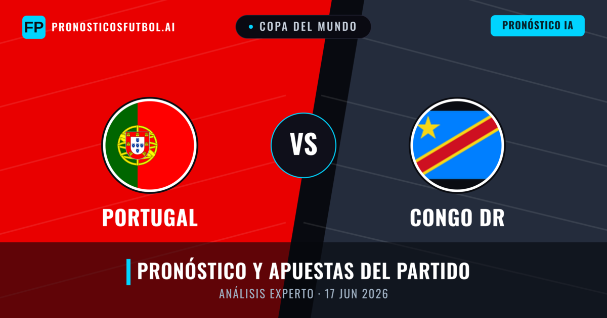 Portugal vs Congo DR — pronóstico y previa del partido
