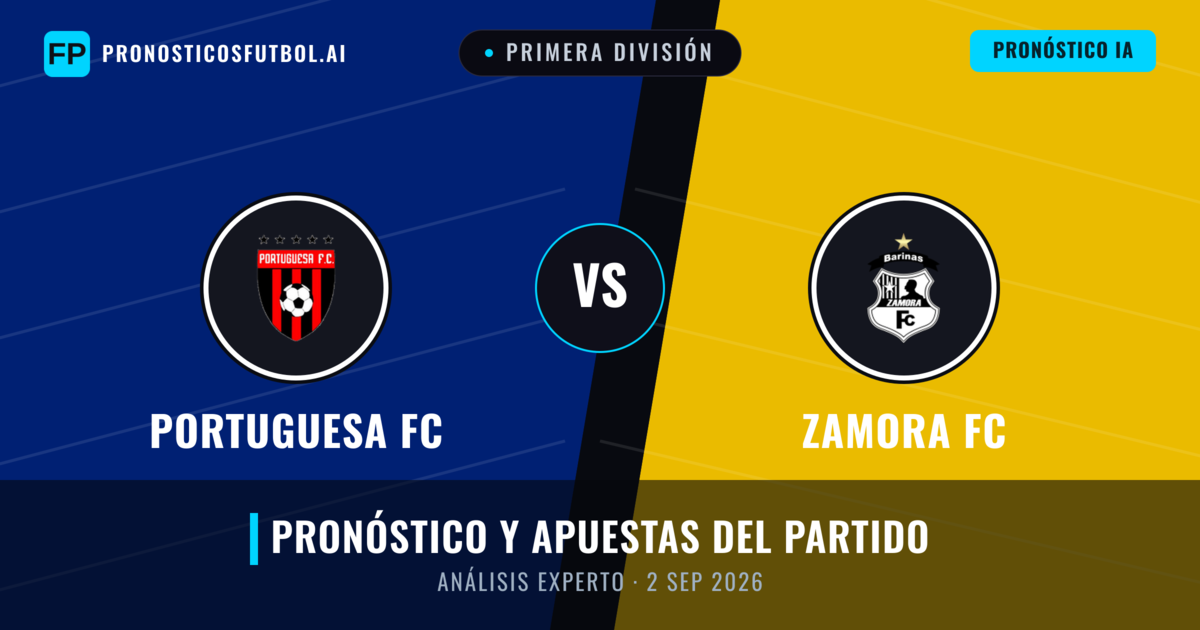 Portuguesa FC vs Zamora FC — pronóstico y previa del partido
