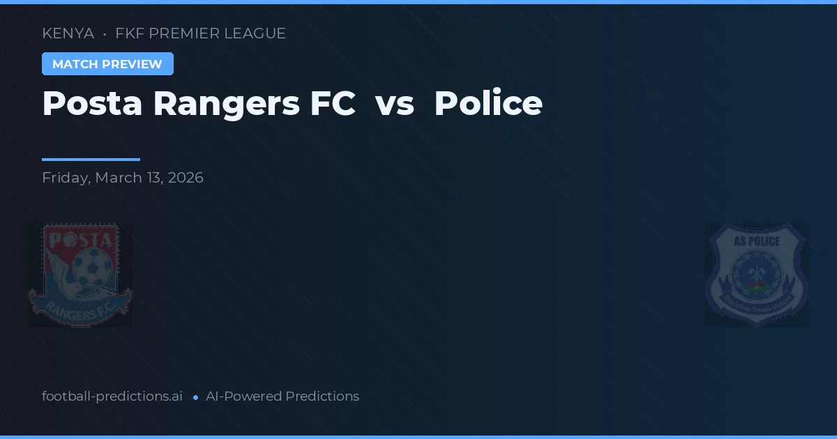 Posta Rangers FC vs Policía — pronóstico y previa del partido