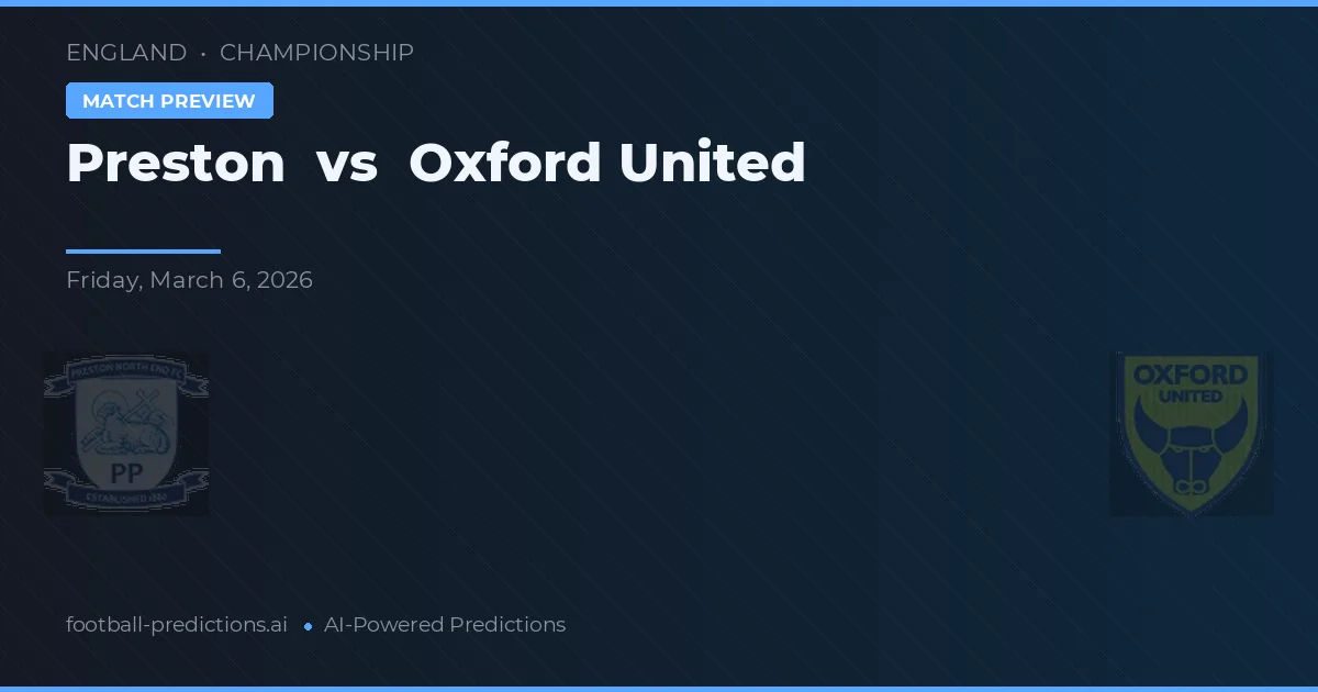 Preston vs Oxford United — pronóstico y previa del partido