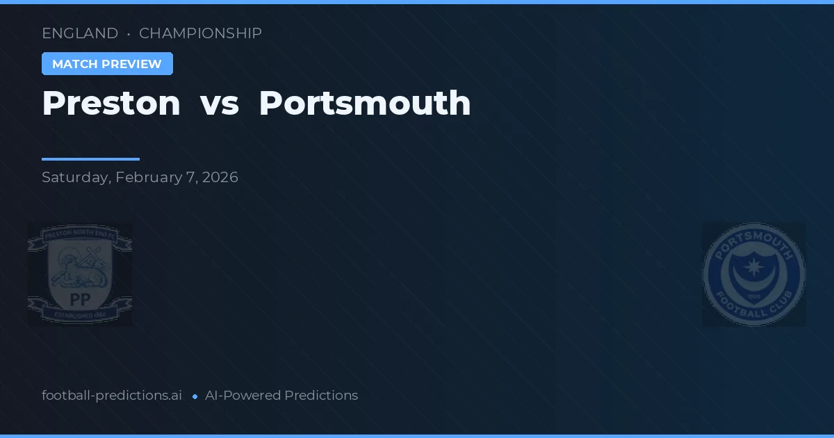 Preston vs Portsmouth — pronóstico y previa del partido