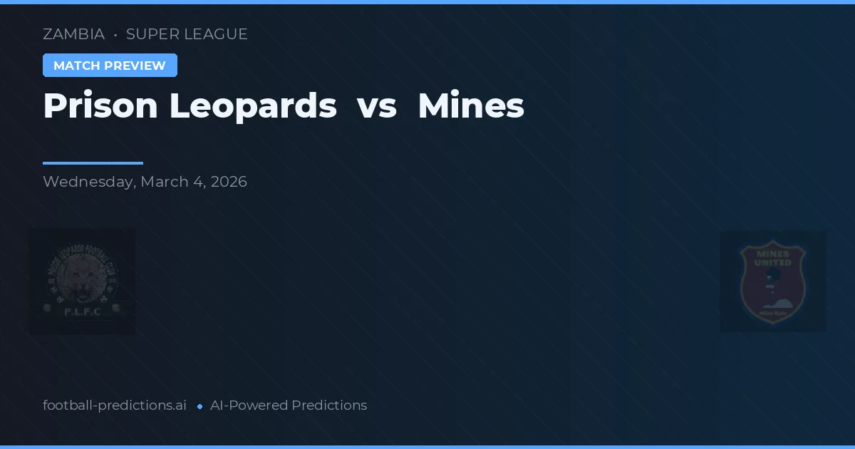 Leopardos de la Prisión vs Minas — pronóstico y previa del partido