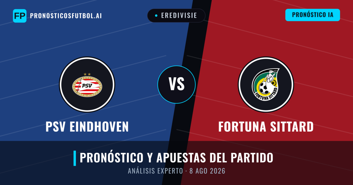 PSV Eindhoven vs Fortuna Sittard — pronóstico y previa del partido