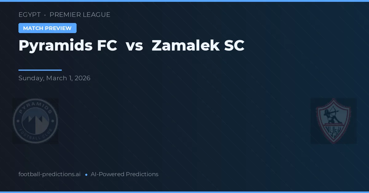 Pyramids FC vs Zamalek SC — pronóstico y previa del partido
