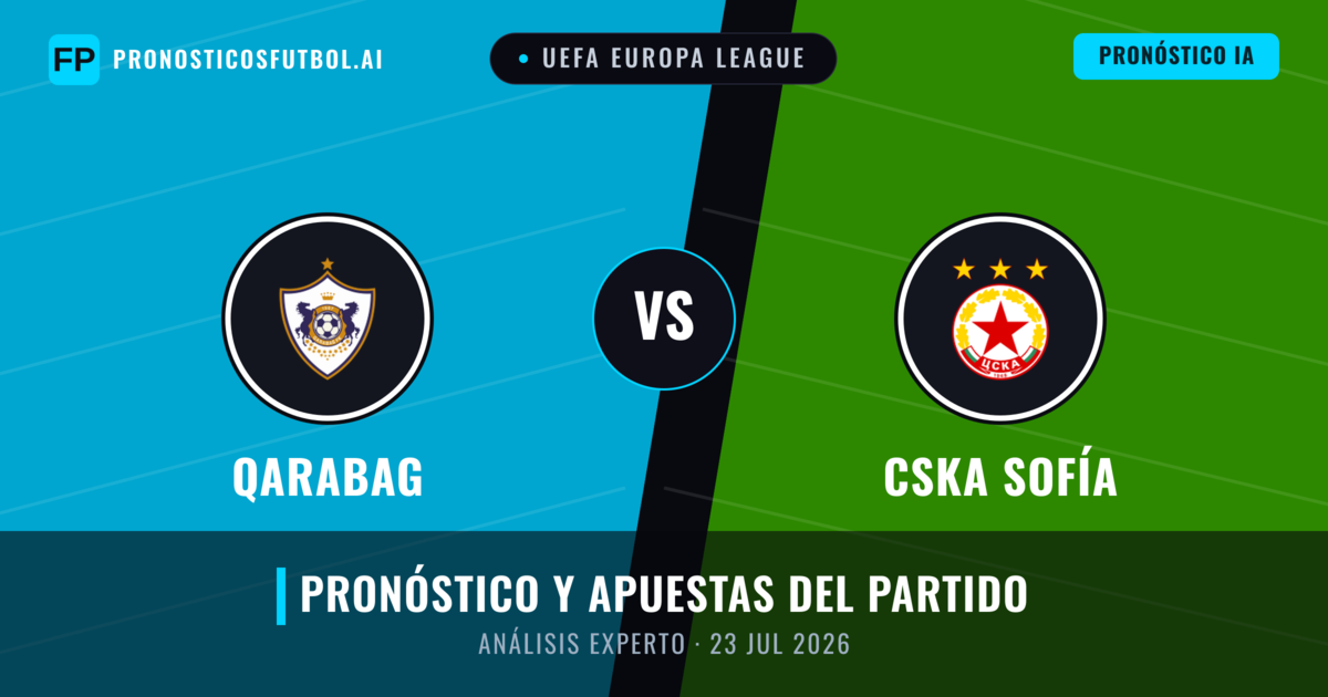 Qarabag vs CSKA Sofía — pronóstico y previa del partido