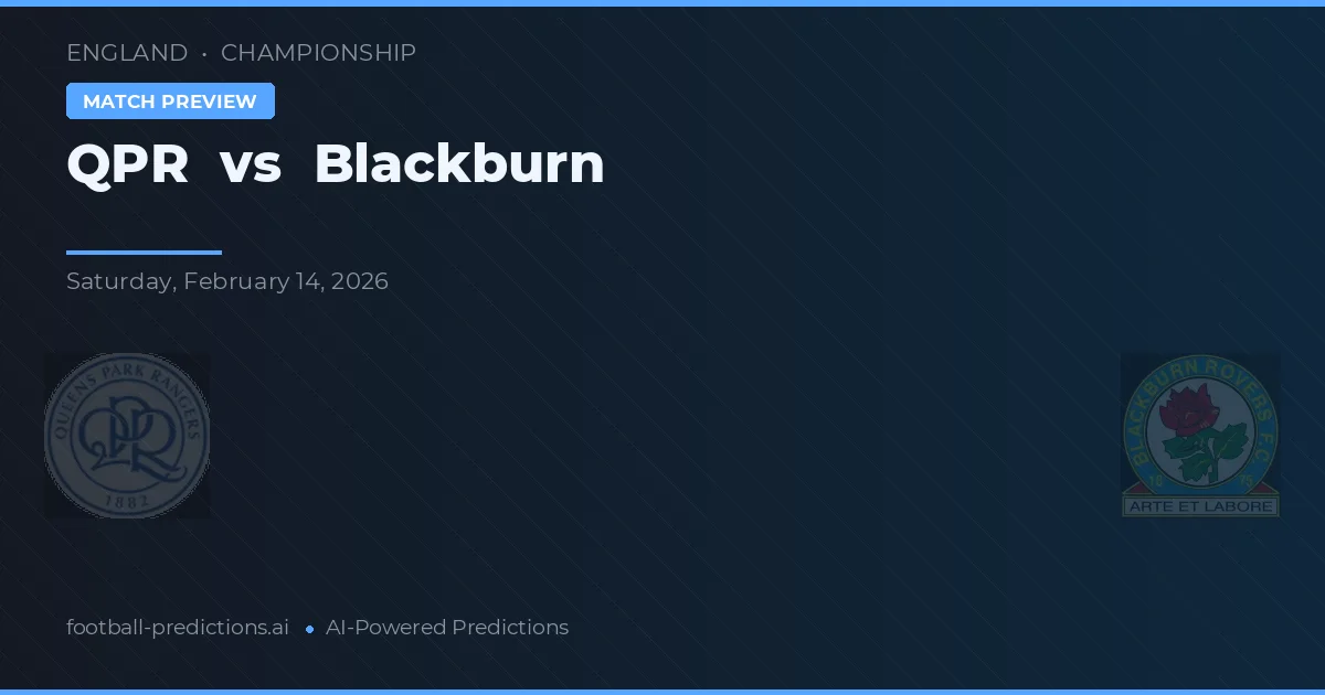 QPR vs Blackburn — pronóstico y previa del partido