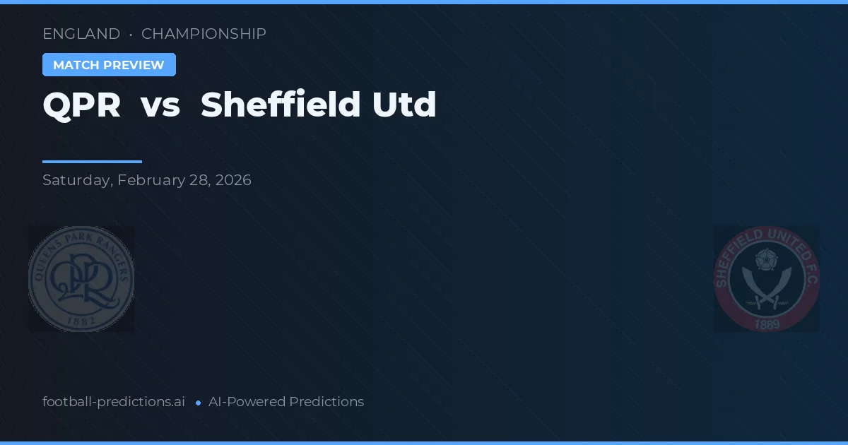 QPR vs Sheffield United — pronóstico y previa del partido