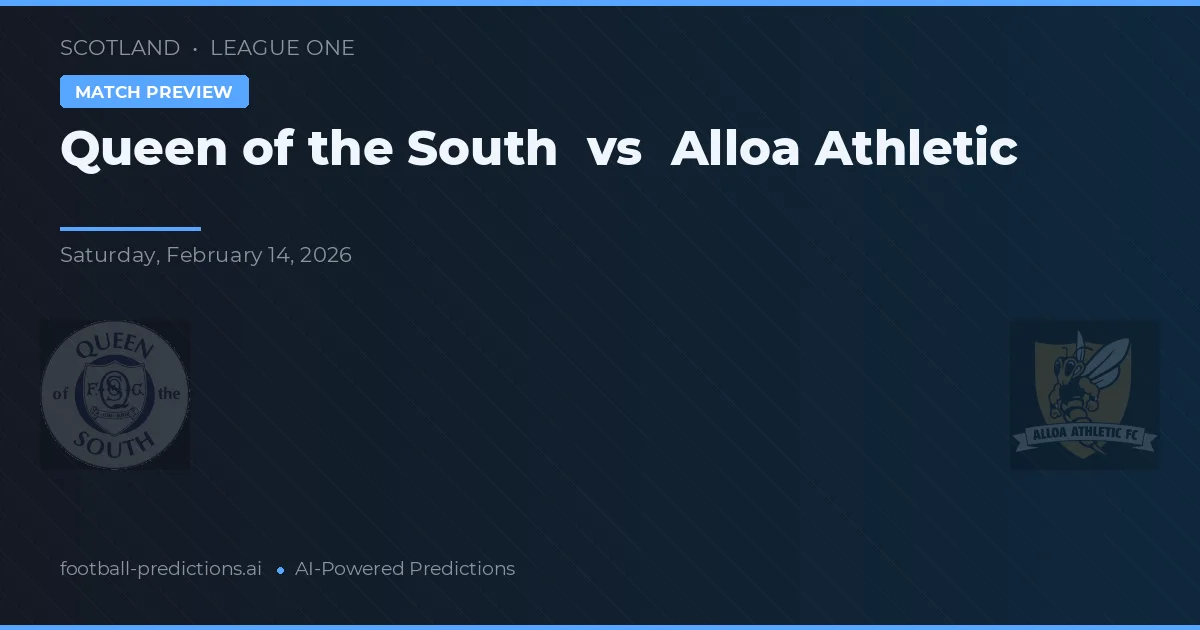 Queen of the South vs Alloa Athletic — pronóstico y previa del partido