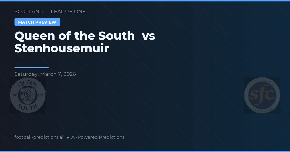 Queen of the South vs Stenhousemuir — pronóstico y previa del partido