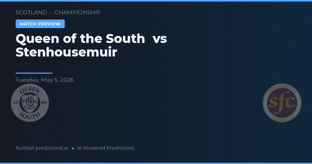 Queen of the South vs Stenhousemuir — pronóstico y previa del partido