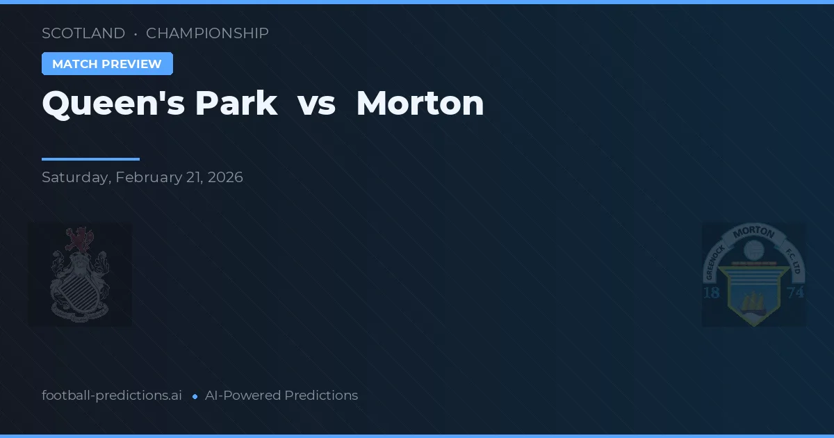 Queen's Park vs Greenock Morton — pronóstico y previa del partido