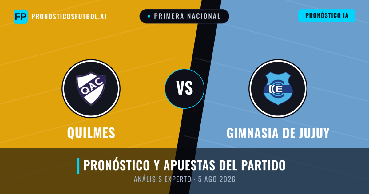 Quilmes vs Gimnasia de Jujuy — pronóstico y previa del partido