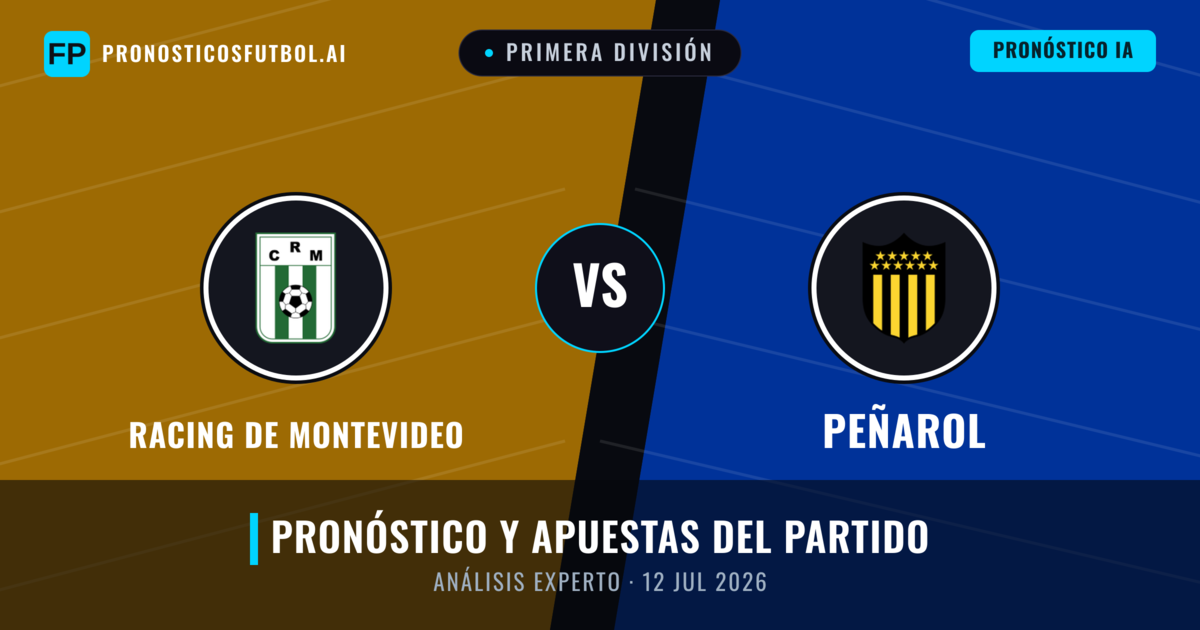 Racing de Montevideo vs Peñarol — pronóstico y previa del partido