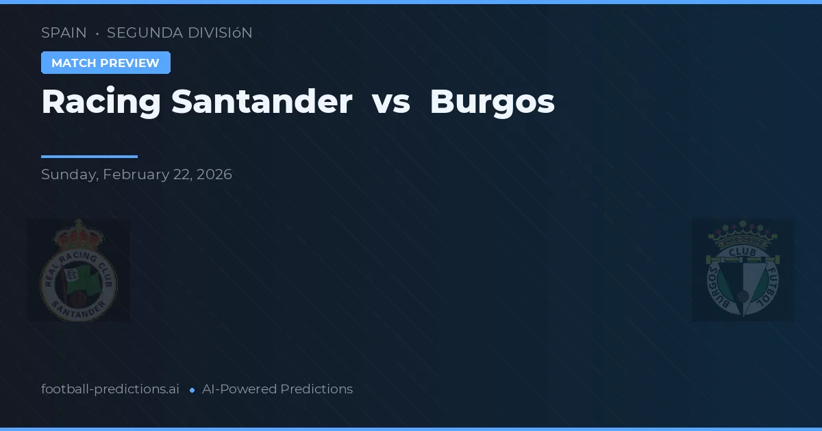 Racing Santander vs Burgos — pronóstico y previa del partido