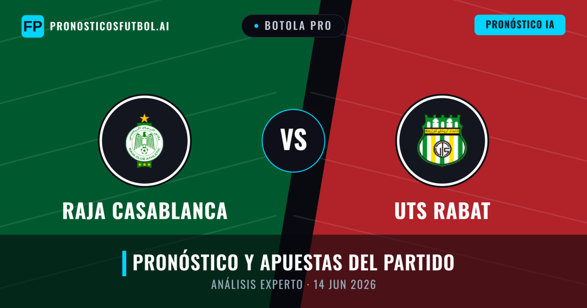 Raja Casablanca vs UTS Rabat — pronóstico y previa del partido