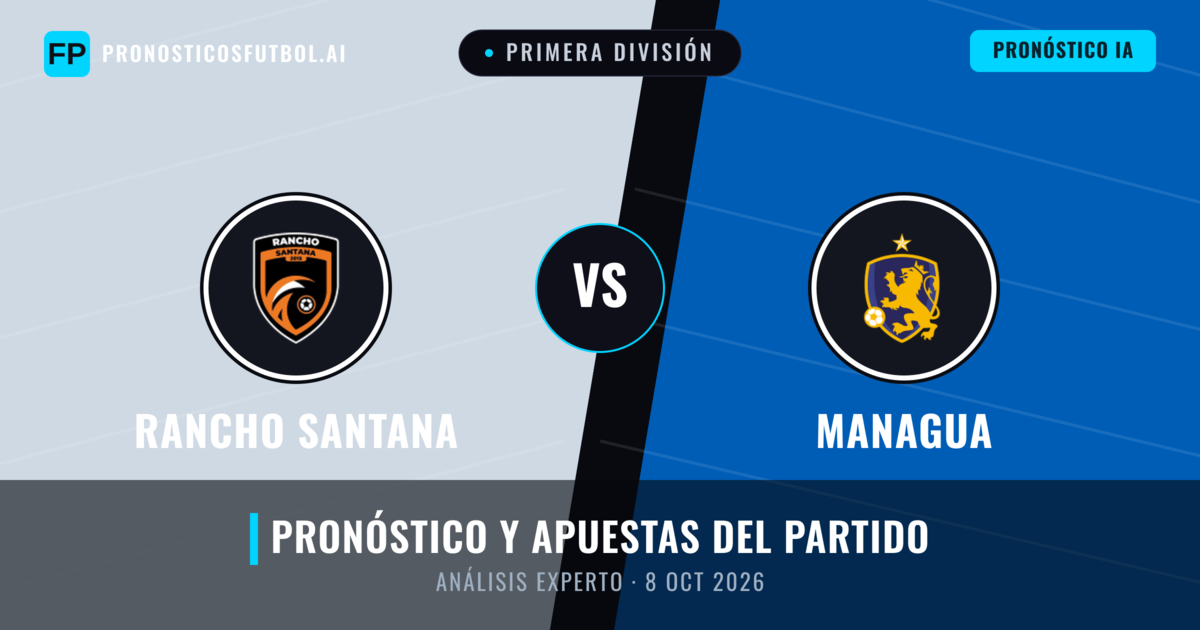 Rancho Santana vs Managua — pronóstico y previa del partido