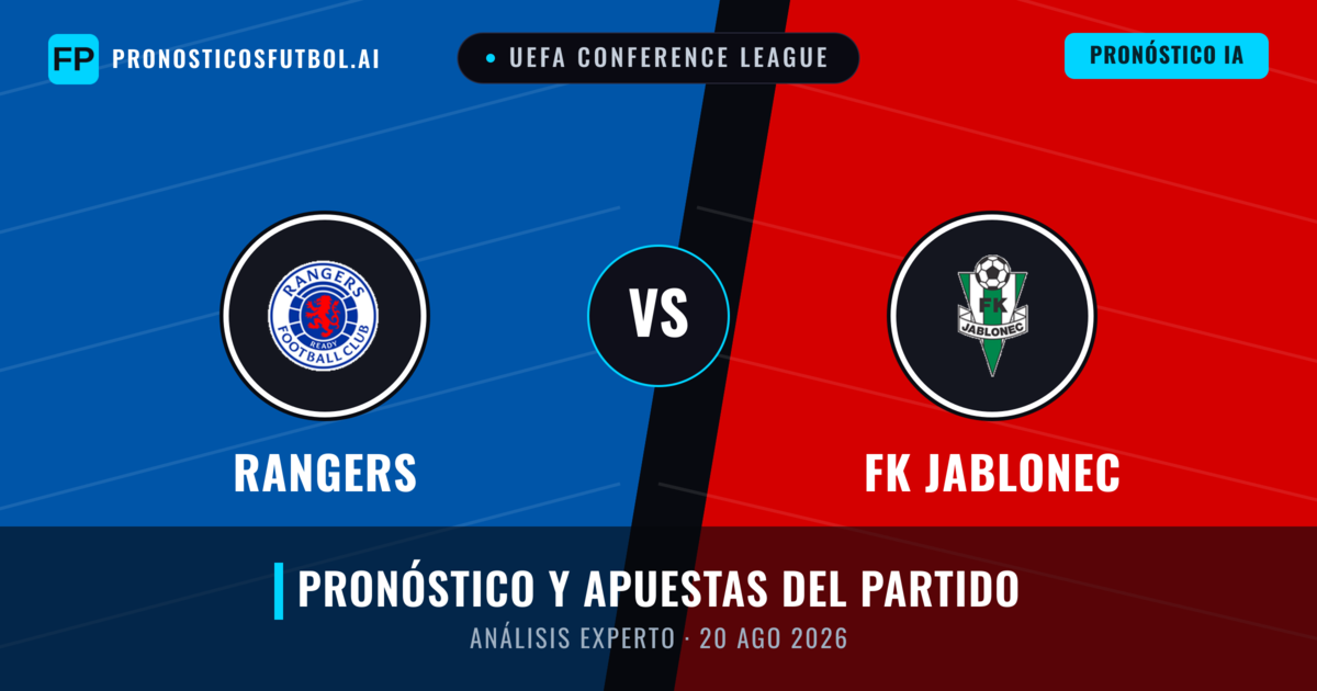 Rangers vs FK Jablonec — pronóstico y previa del partido