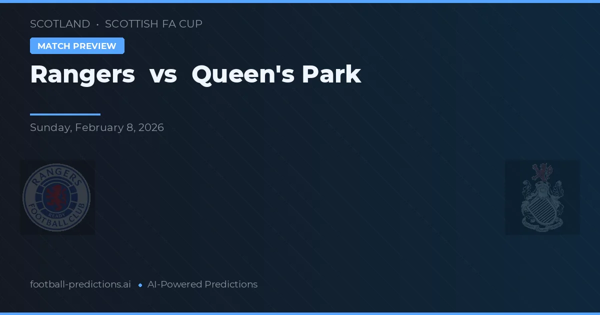 Rangers vs Queen's Park — pronóstico y previa del partido