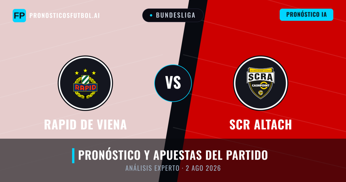 Rapid de Viena vs SCR Altach — pronóstico y previa del partido
