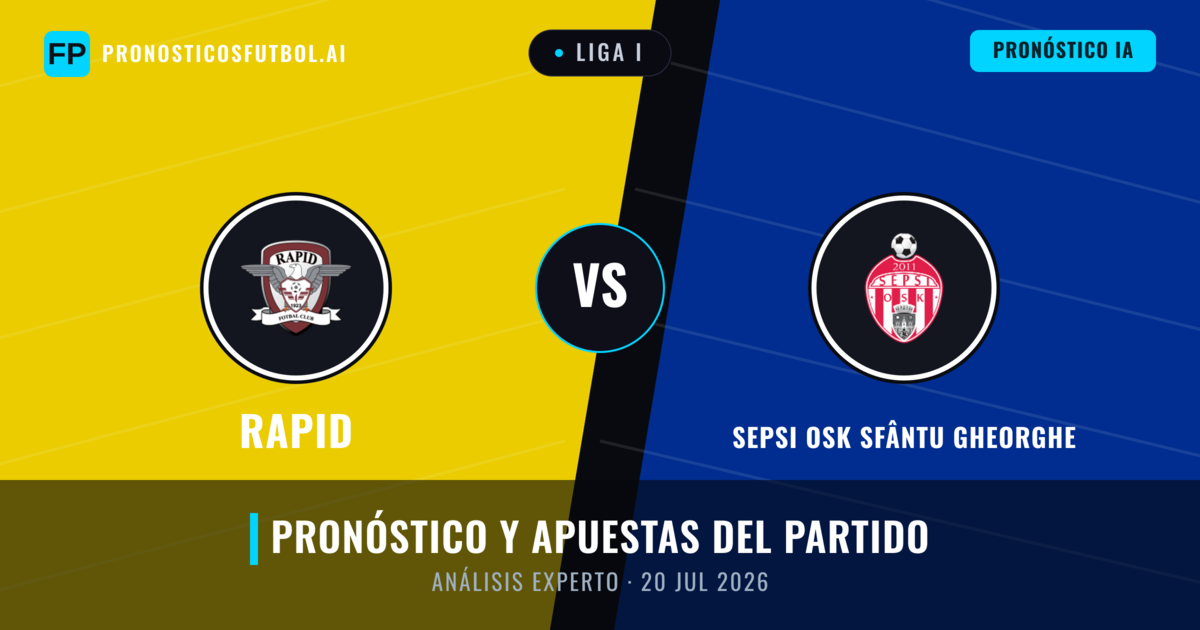 Rapid vs Sepsi OSK Sfântu Gheorghe — pronóstico y previa del partido