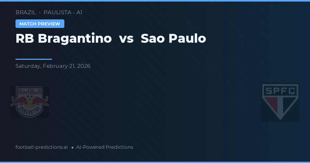 RB Bragantino vs São Paulo — pronóstico y previa del partido