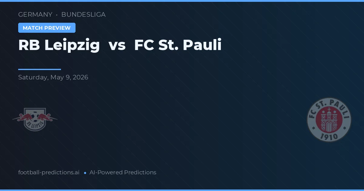 RB Leipzig vs FC St. Pauli — pronóstico y previa del partido