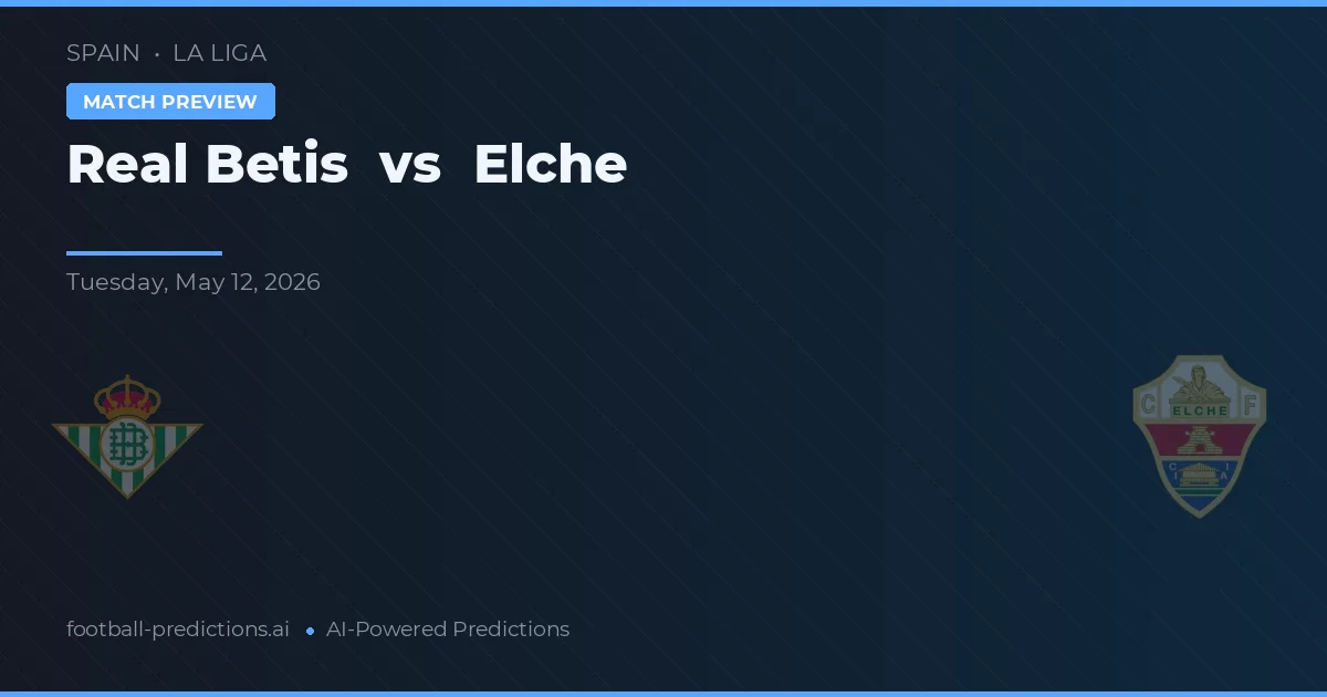 Real Betis vs Elche — pronóstico y previa del partido