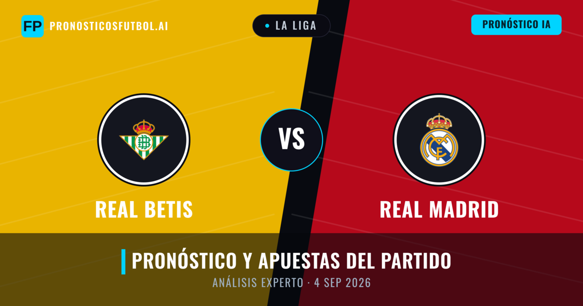 Real Betis vs Real Madrid — pronóstico y previa del partido