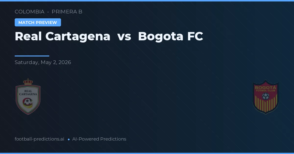 Real Cartagena vs FC Bogotá preview