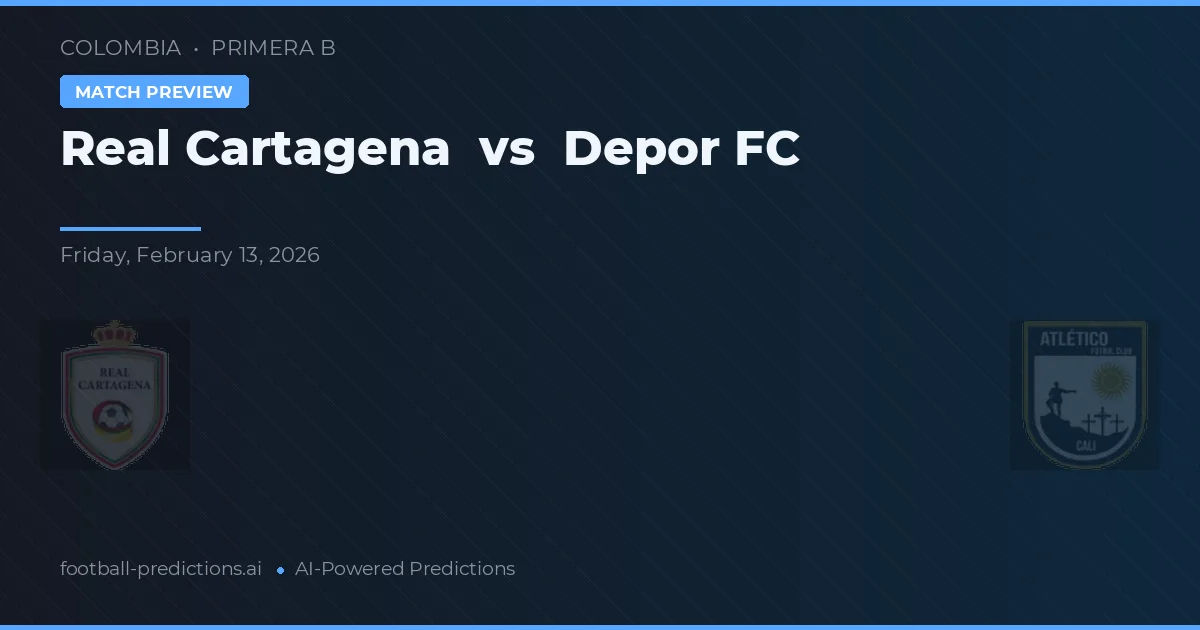 Real Cartagena vs Depor FC — pronóstico y previa del partido