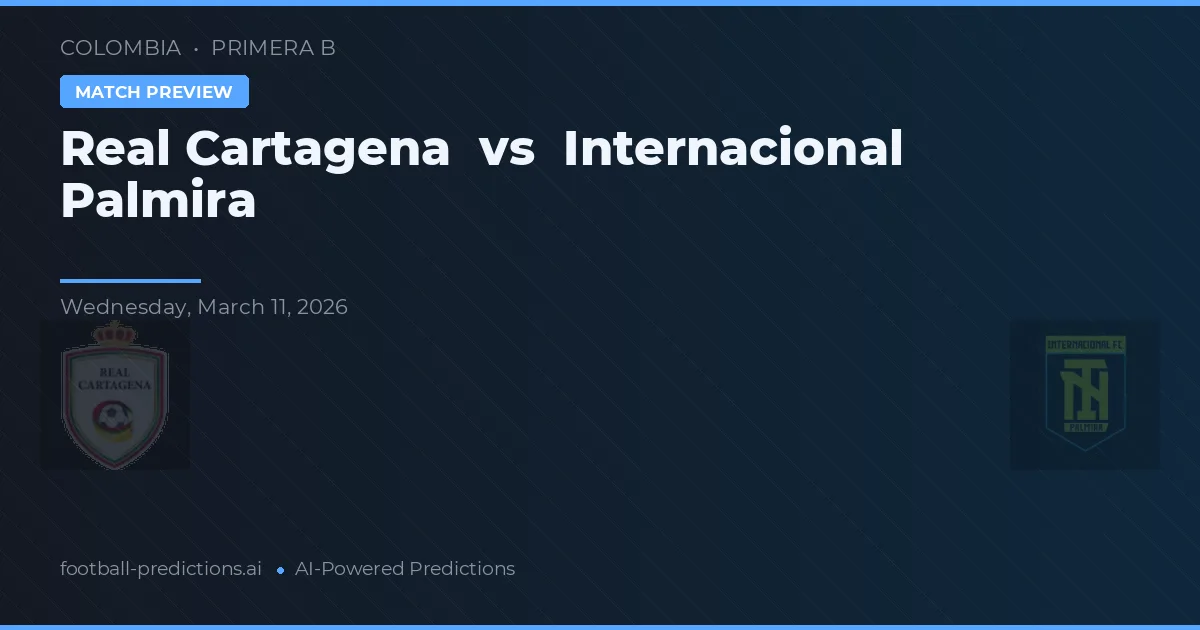 Real Cartagena vs Internacional Palmira — pronóstico y previa del partido