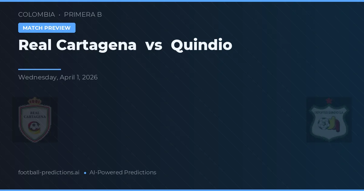 Real Cartagena vs Quindío — pronóstico y previa del partido