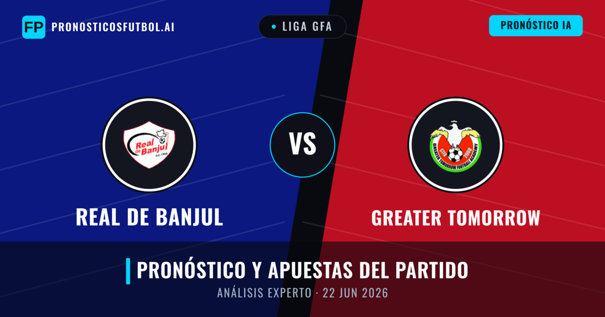 Real de Banjul vs Greater Tomorrow — pronóstico y previa del partido