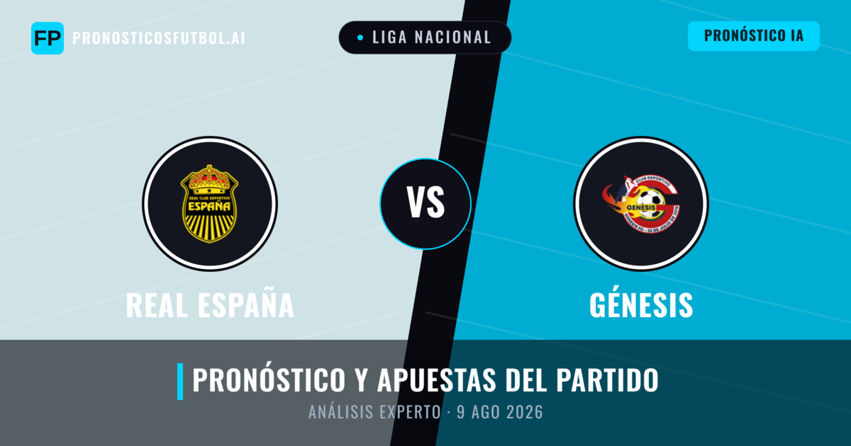 Real España vs Génesis — pronóstico y previa del partido