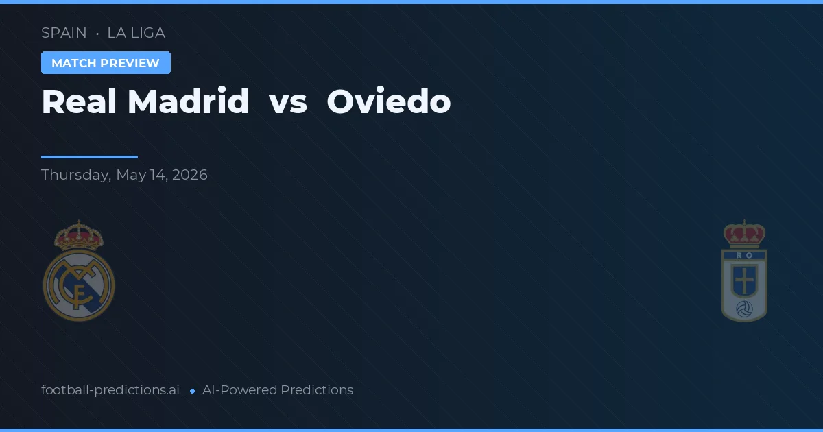 Real Madrid vs Oviedo — pronóstico y previa del partido