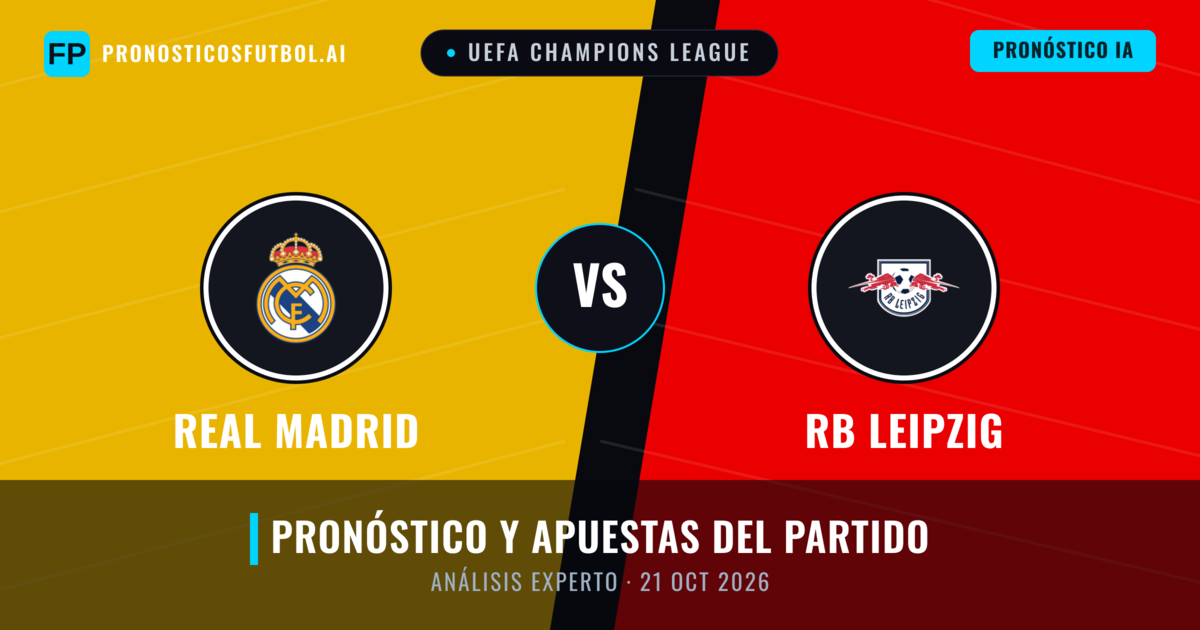 Real Madrid vs RB Leipzig — pronóstico y previa del partido