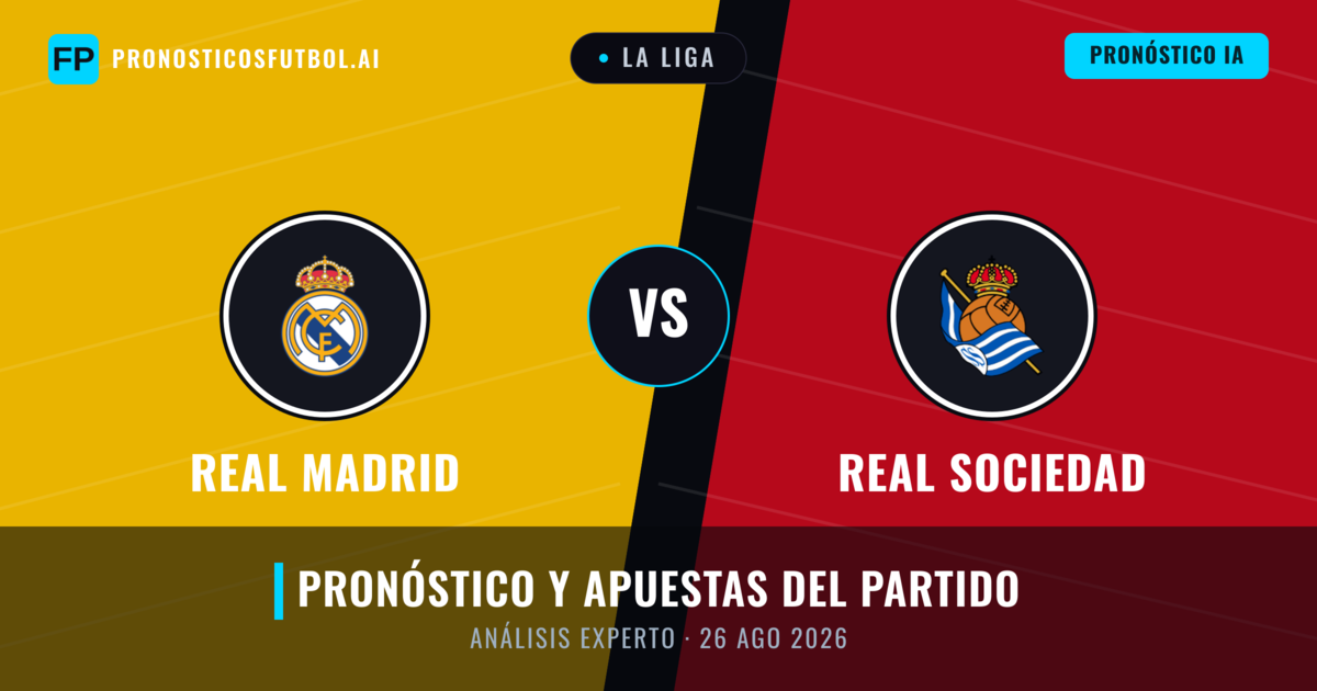 Real Madrid vs Real Sociedad — pronóstico y previa del partido