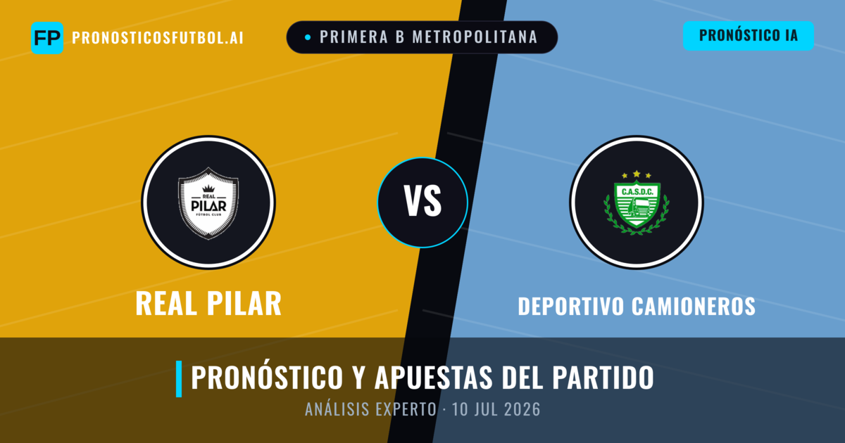 Real Pilar vs Deportivo Camioneros — pronóstico y previa del partido