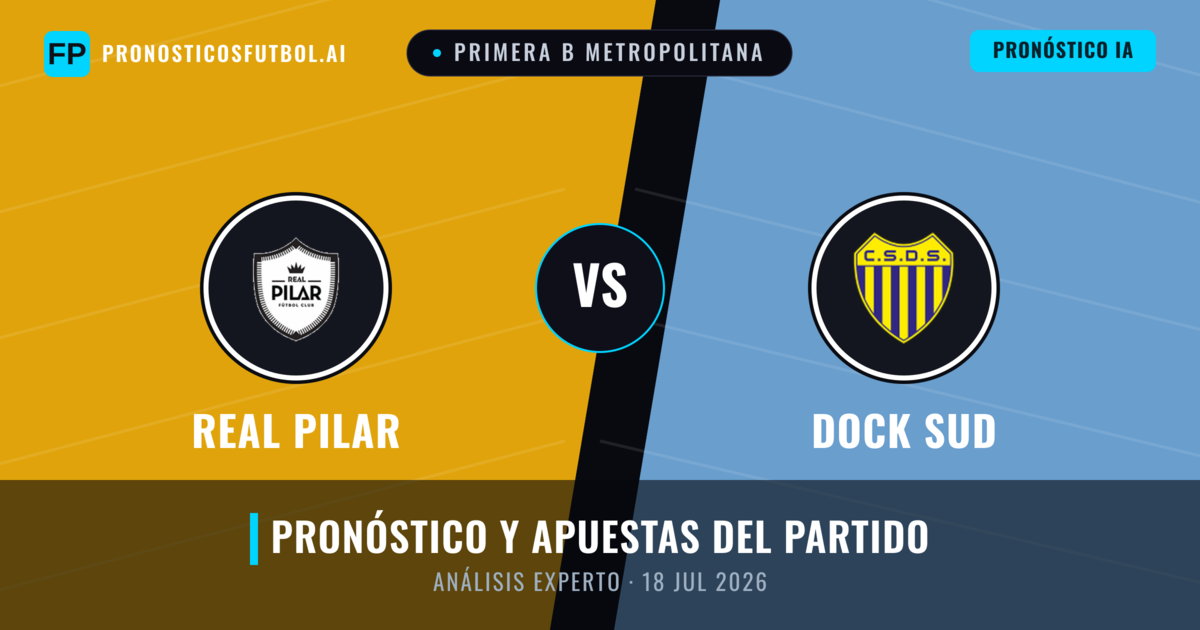 Real Pilar vs Dock Sud — pronóstico y previa del partido