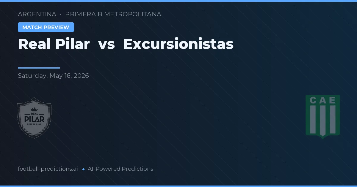Real Pilar vs Excursionistas — pronóstico y previa del partido