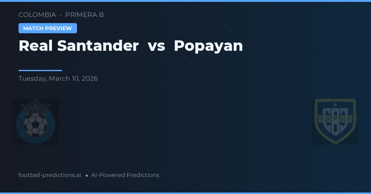 Real Santander vs Popayán — pronóstico y previa del partido