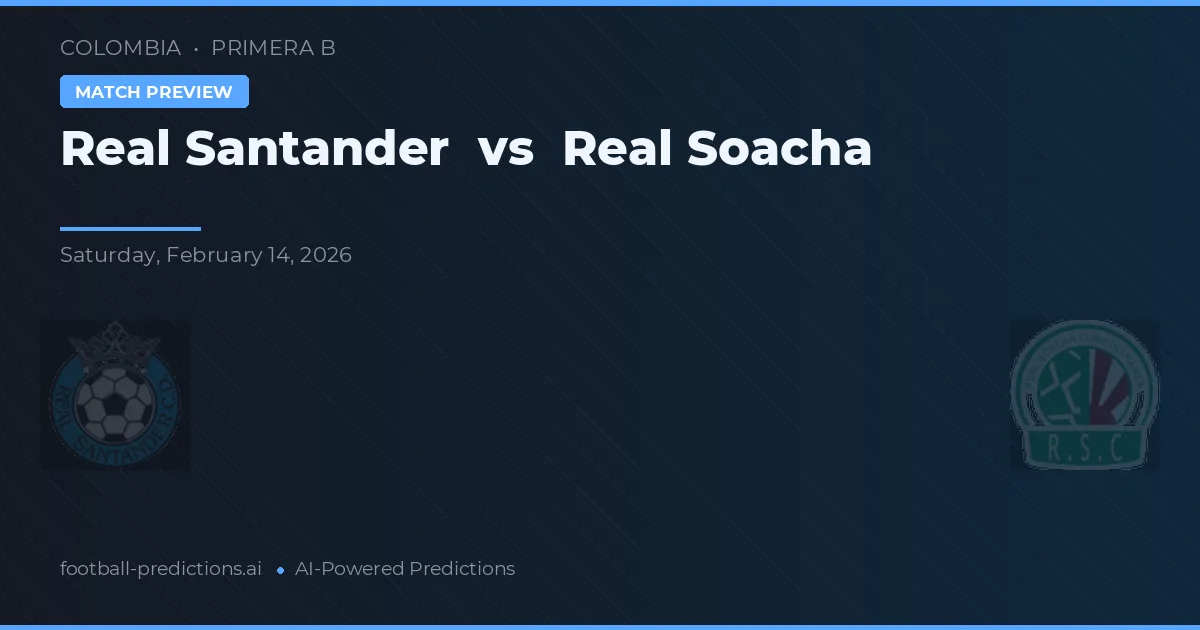 Real Santander vs Real Soacha — pronóstico y previa del partido