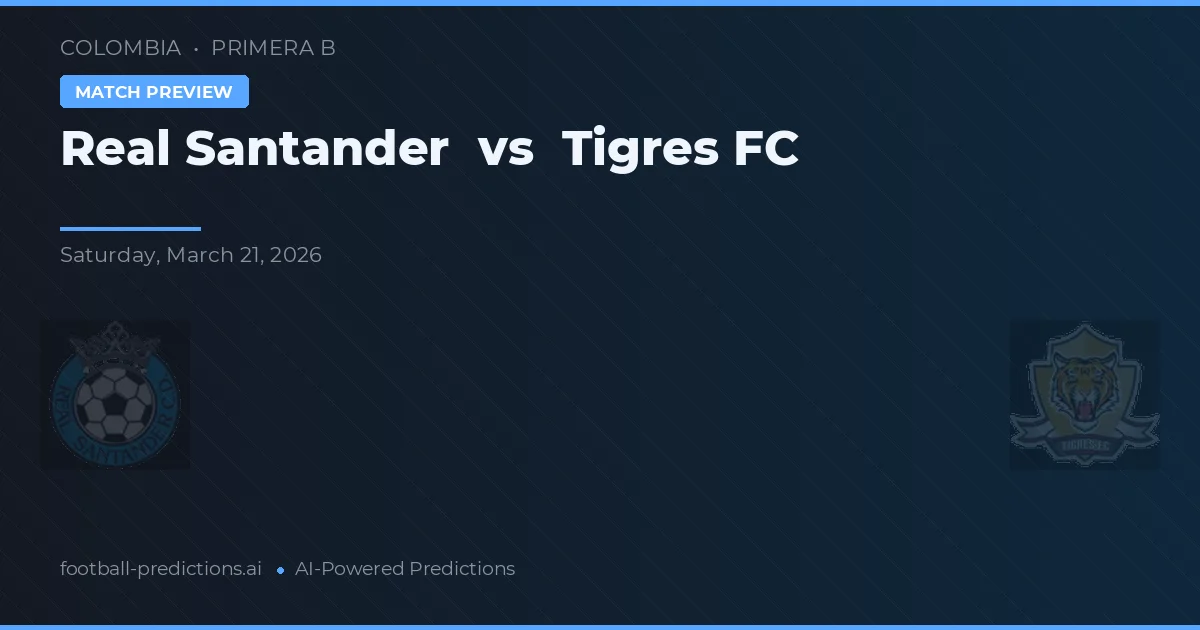 Real Santander vs Tigres FC — pronóstico y previa del partido