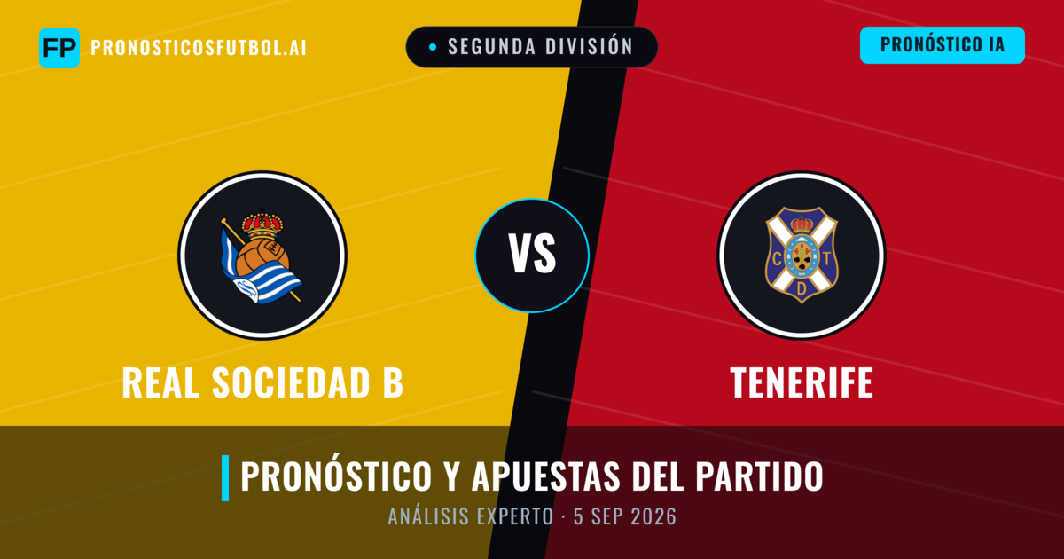 Real Sociedad B vs Tenerife — pronóstico y previa del partido